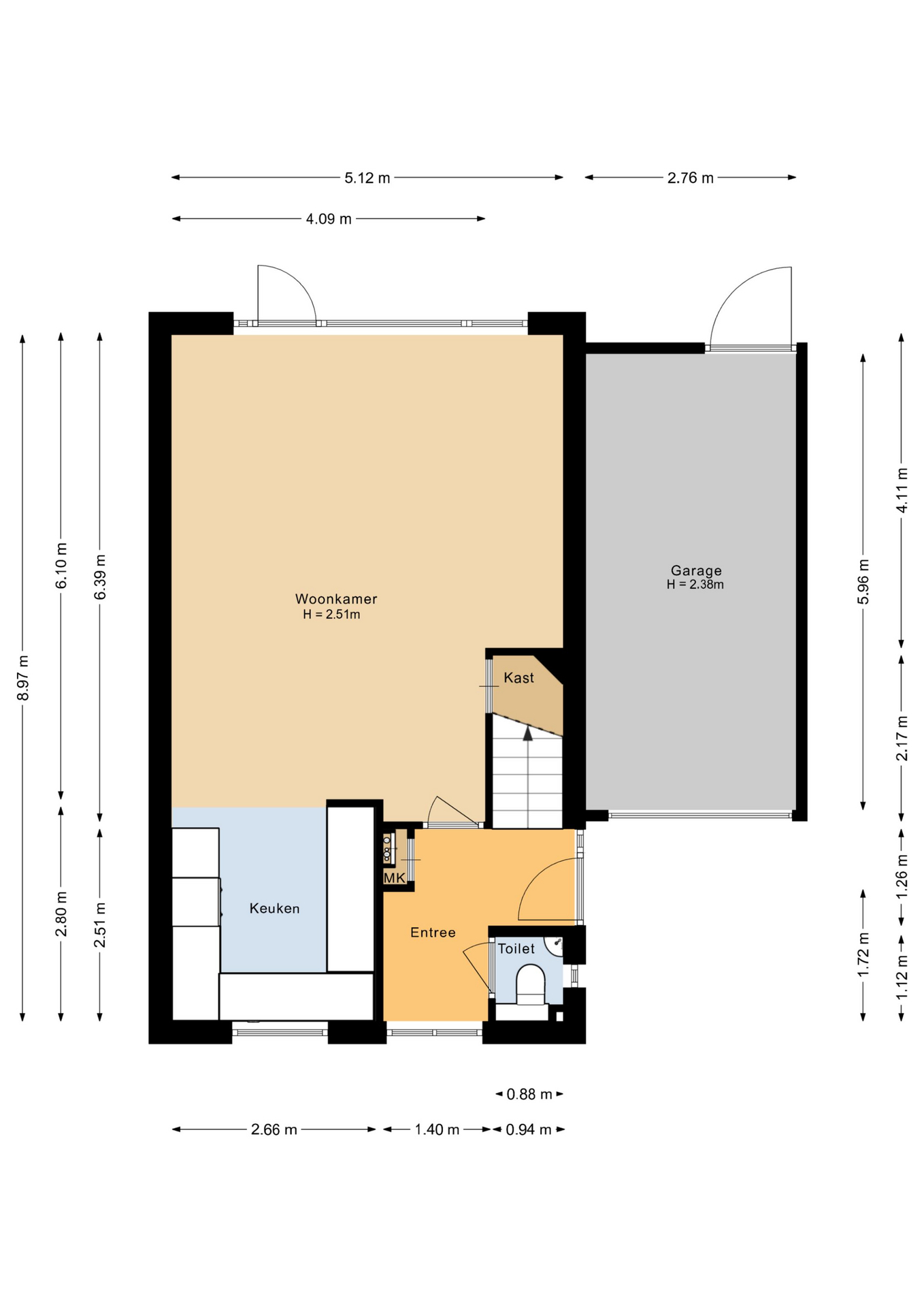 Tjalk 30 69 - 8232 NH - lelystad-plattegrond-1